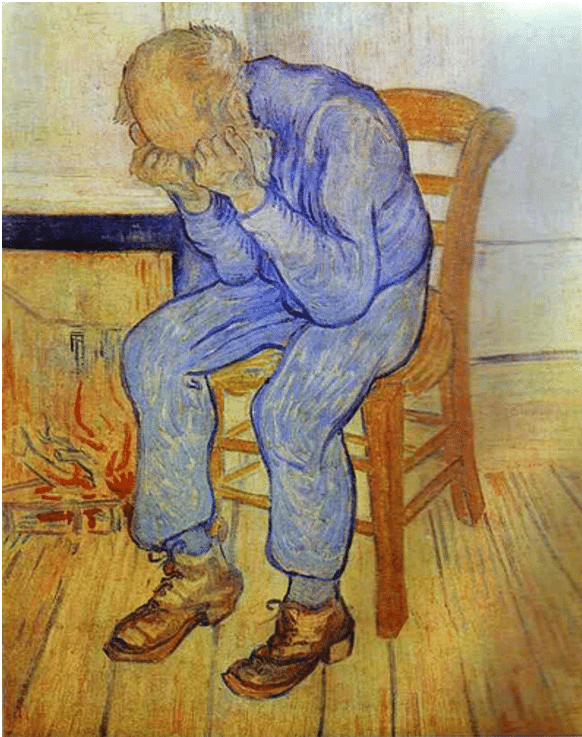 Sorrowing Old Man (at Eternity's Gate), 1890 by Vincent Van Gogh